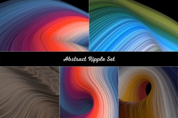 Abstract Ripple Set: A Creative Tool for Modern Designers