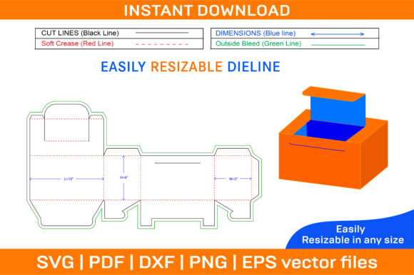 Customized Design Box Dieline Template: A Versatile Tool for Creative Packaging Solutions