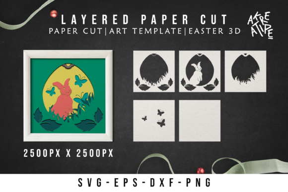 Easter 3D Paper Cutting Easter 3D SVG: A Creative and Practical Design for Every Occasion