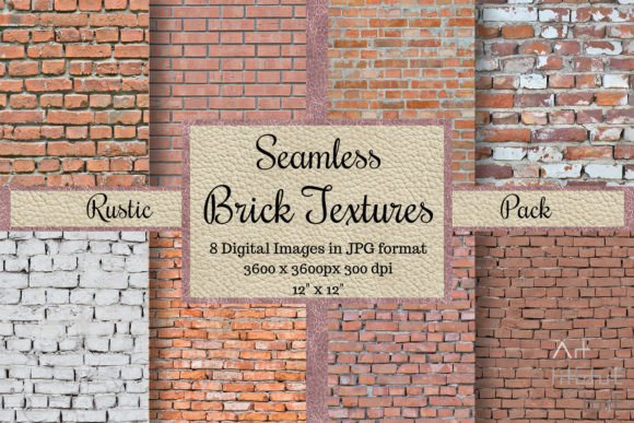 Seamless Brick Textures - Rustic Pack: A Versatile Design Asset for Modern Creatives